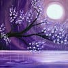purple cherry blossoms